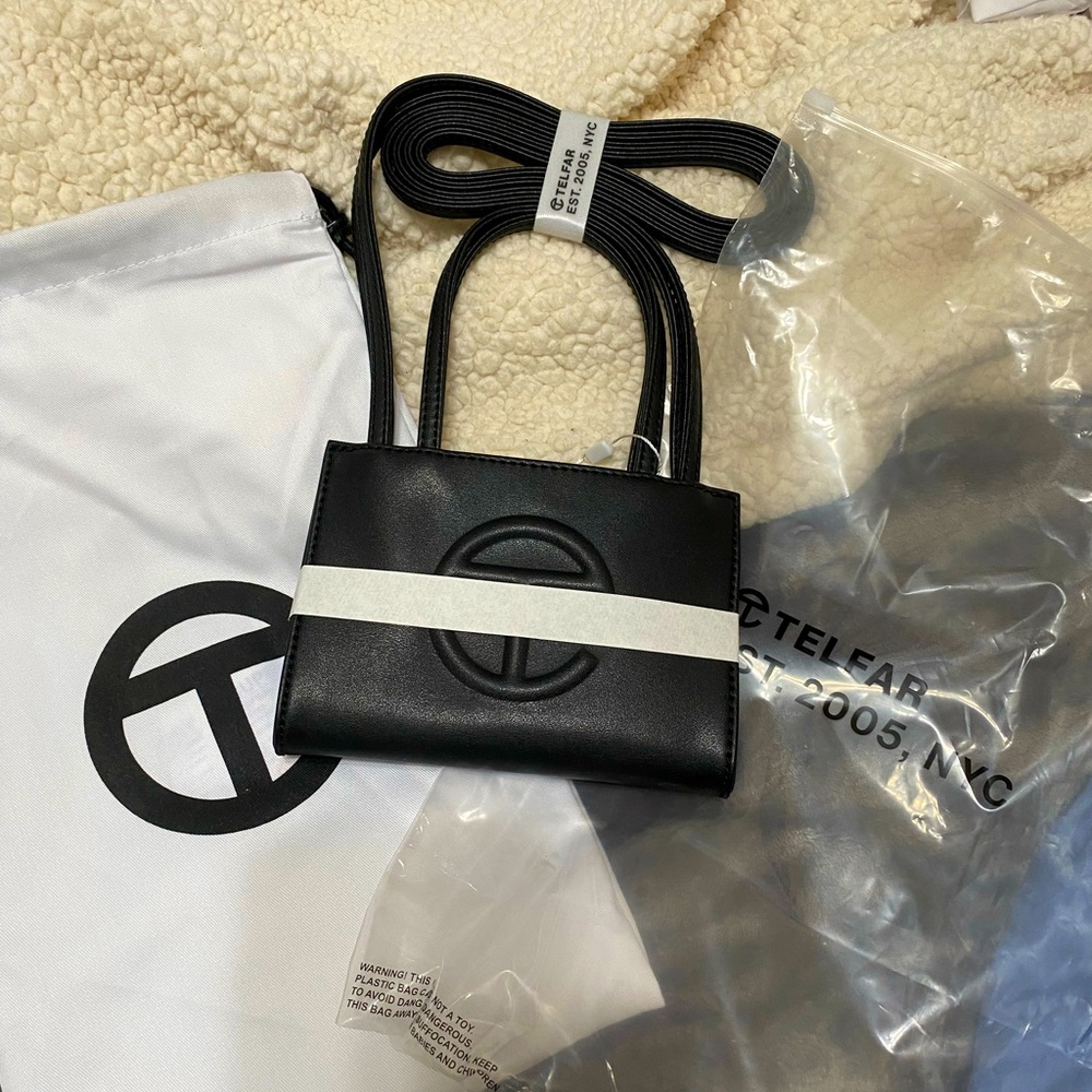 Telfar small bag Black color